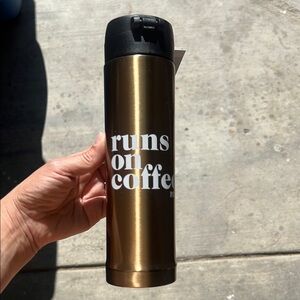 PINK Victoria's Secret Metallic Travel Mug